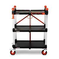 Crescent SITERUNNER 3 Shelf Folding Jobsite Cart